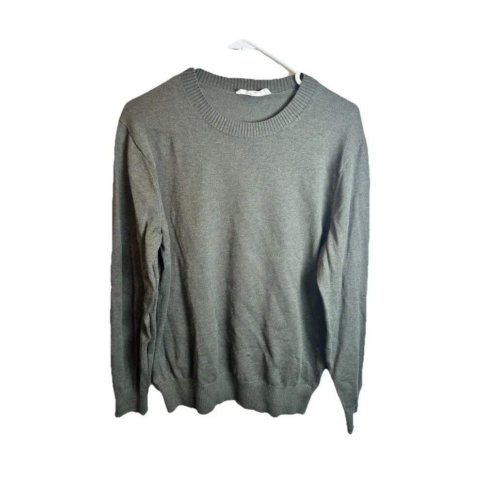 Set Of 2 Everlane Organic Cotton Blend Blue Green Sweaters Size M